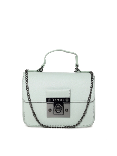 

Caprese Blue Solid Satchel with Chain Strap