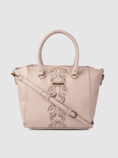 

Caprese Nude-Coloured Textured Handheld Bag