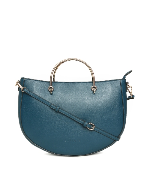 

Caprese Teal Green Handheld Bag with Sling Strap