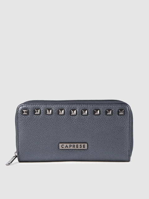 

Caprese Women Grey Embellished Zip Around Wallet
