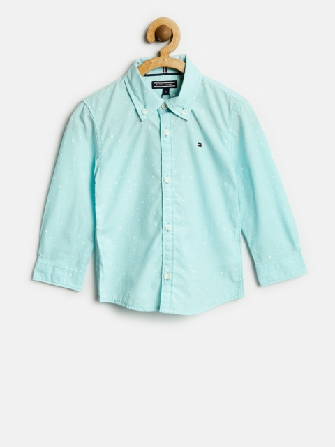 

Tommy Hilfiger Boys Blue Printed Casual Shirt