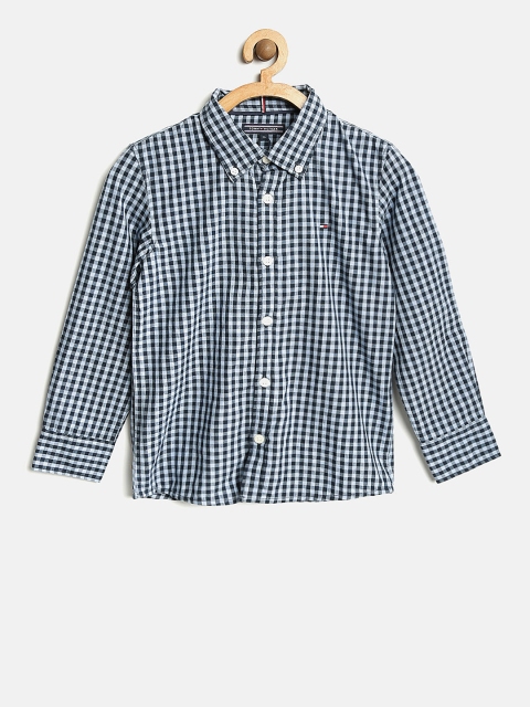 

Tommy Hilfiger Boys Blue Gingham Check Casual Shirt
