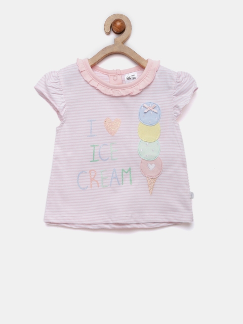 

FS Mini Klub Girls Pink Applique Detail Top