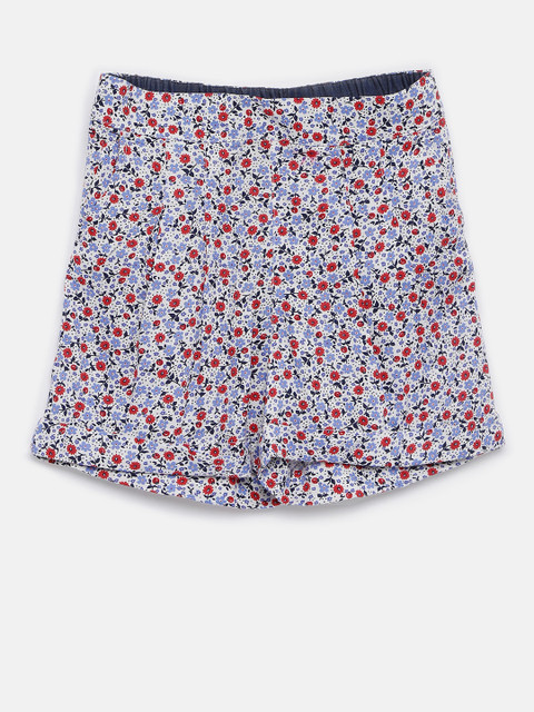

Tommy Hilfiger Girls White Printed Regular Fit Regular Shorts