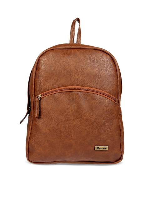 

Impulse Women Tan Solid Backpack