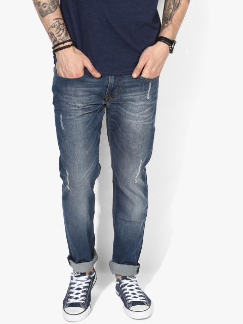 

Pepe Jeans Men Blue Regular Fit Low-Rise Clean Look Stretchable Jeans