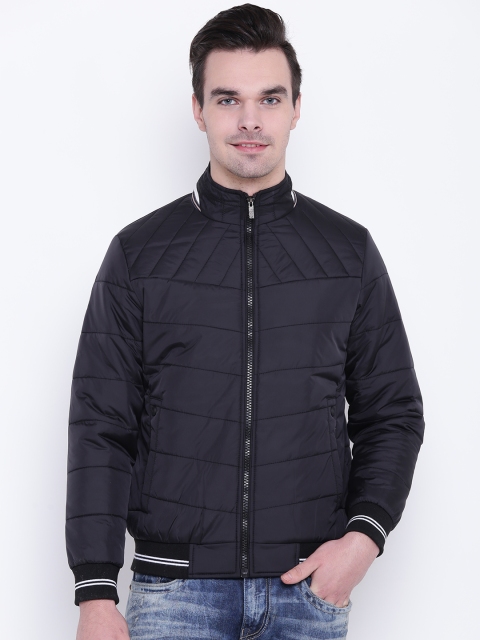 

Fort Collins Men Black Solid Bomber Jacket
