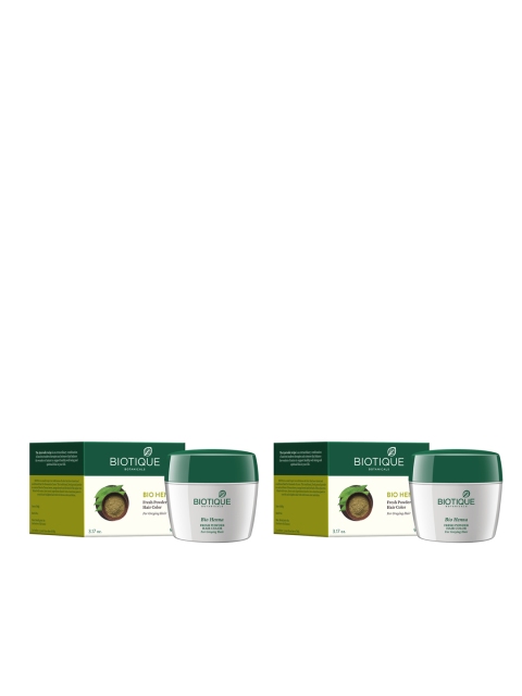 

Biotique Unisex Set of 2 Bio Henna Fresh Powder Hair Colour, White