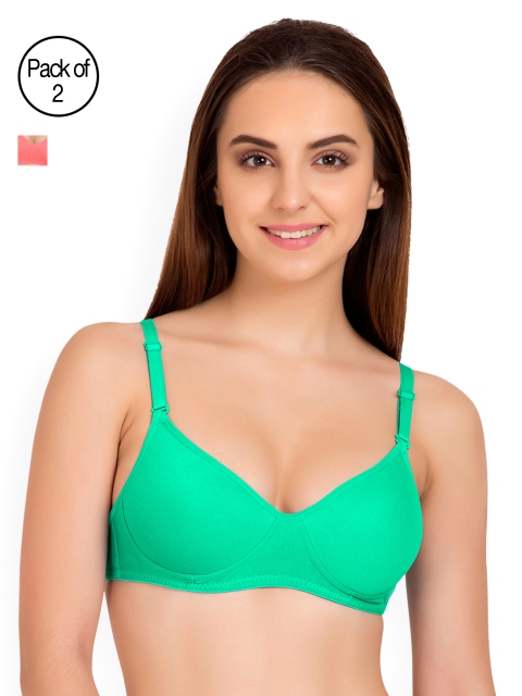 

Tweens Pack of 2 T-shirt Bras TW91301, Sea green