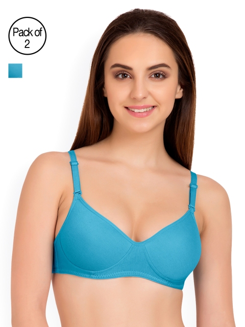

Tweens Pack of 2 Blue T-shirt Bras TW91301