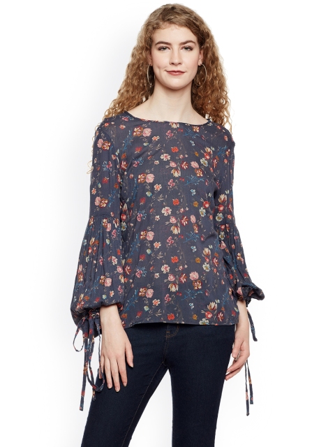 

Oxolloxo Women Grey Printed Top