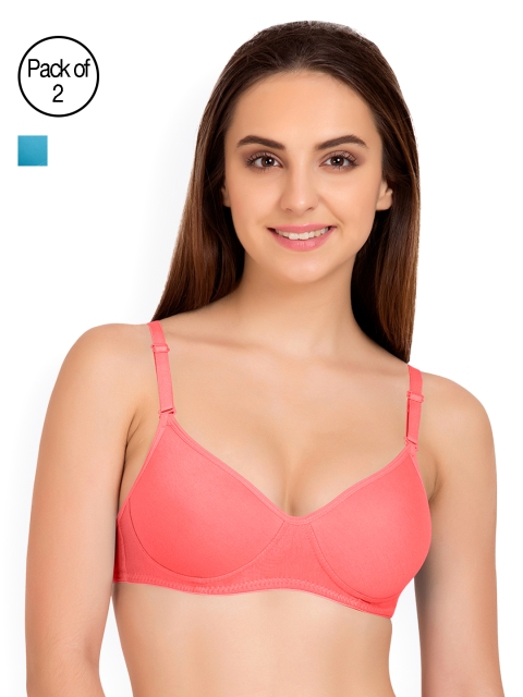 

Tweens Pack of 2 T-shirt Bras TW91301, Pink