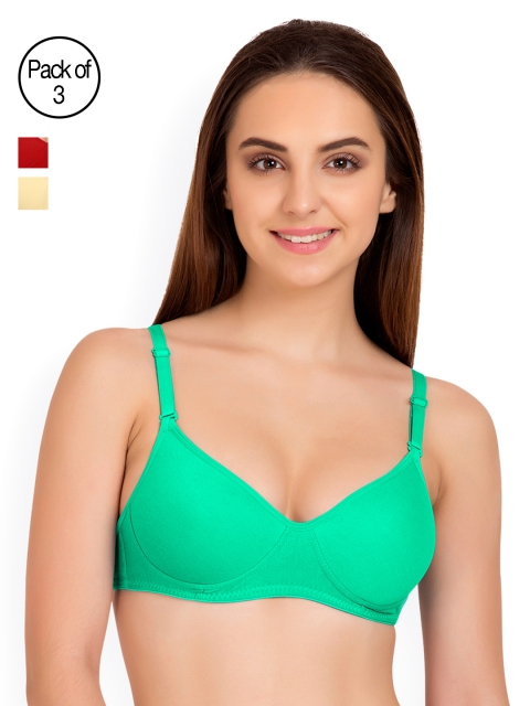 

Tweens Pack of 3 T-shirt Bras TW91301, Red