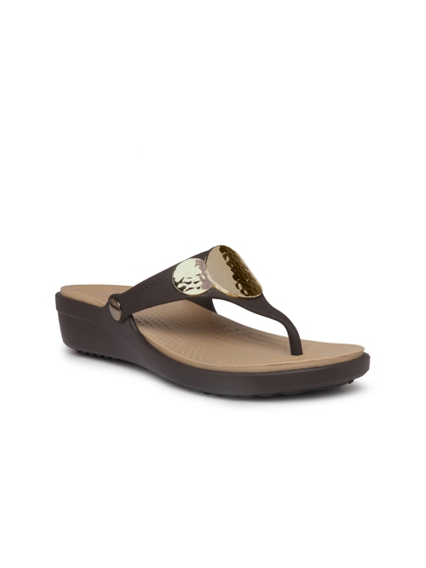 

Crocs Sanrah Women Brown Colourblocked Sandals