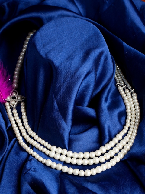 

Voylla Silver-Toned Brass Layered Necklace