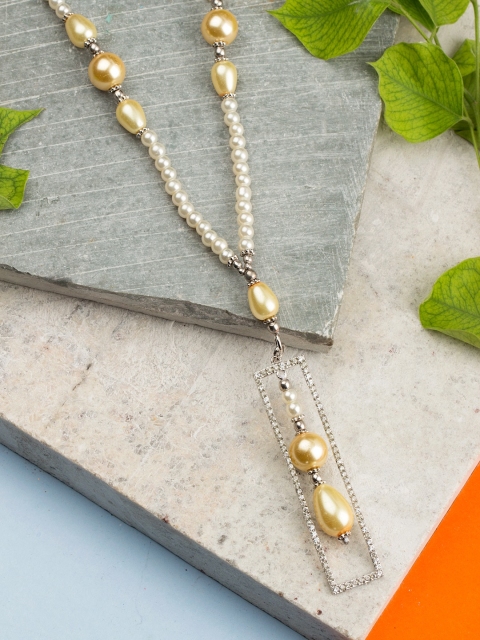 

Voylla Silver-Toned Brass Layered Necklace
