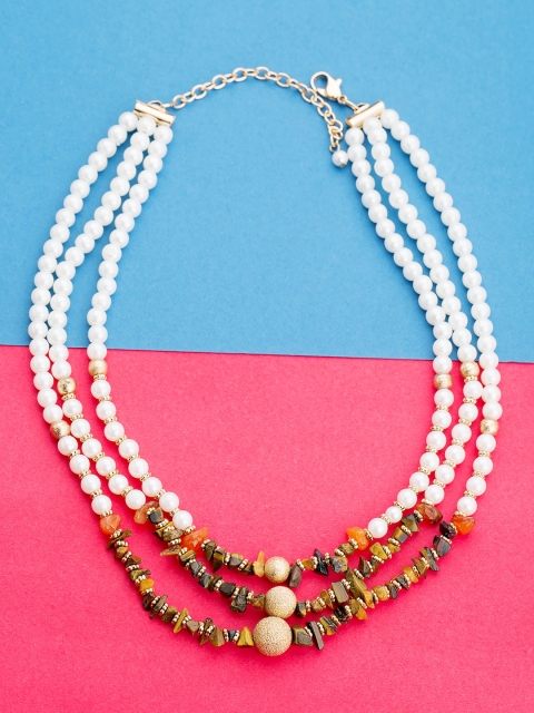 

Voylla Gold-Toned Brass Layered Necklace