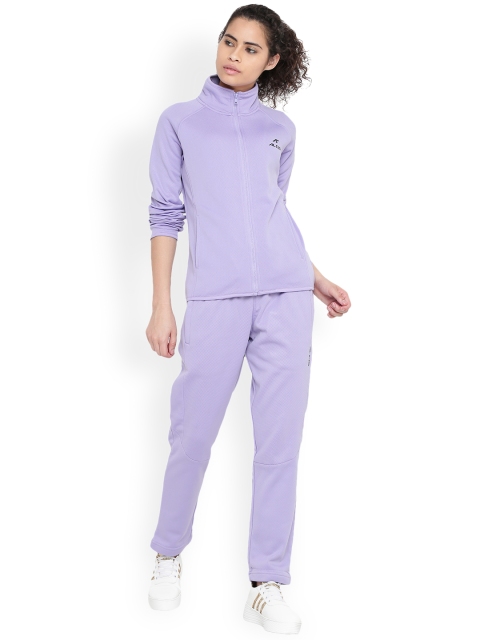 

Alcis Women Lavender Knitted Tracksuit