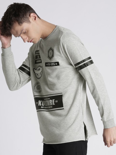 

Splash Men Grey Printed Sweatshirt