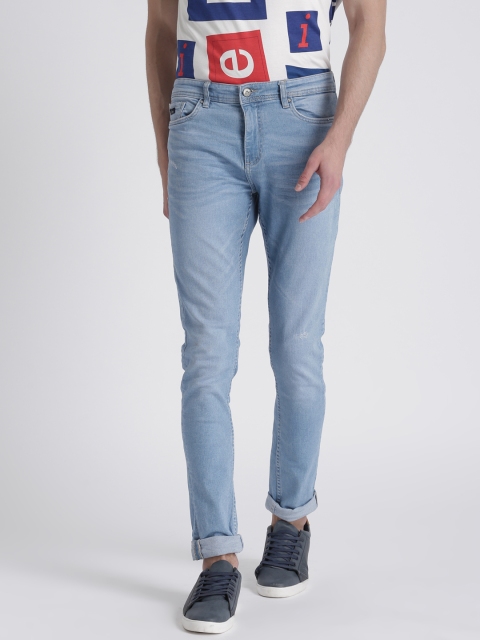 

Splash Men Blue Skinny Fit Low-Rise Low Distress Stretchable Jeans