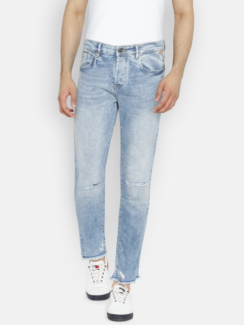 

Splash Men Blue Slim Fit Low-Rise Slash Knee Stretchable Jeans