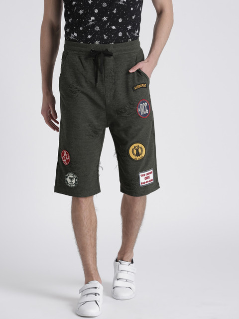 

Splash Men Charcoal Grey Solid Regular Shorts