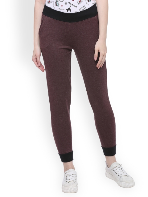 

Splash Women Brown Slim Fit Solid Joggers