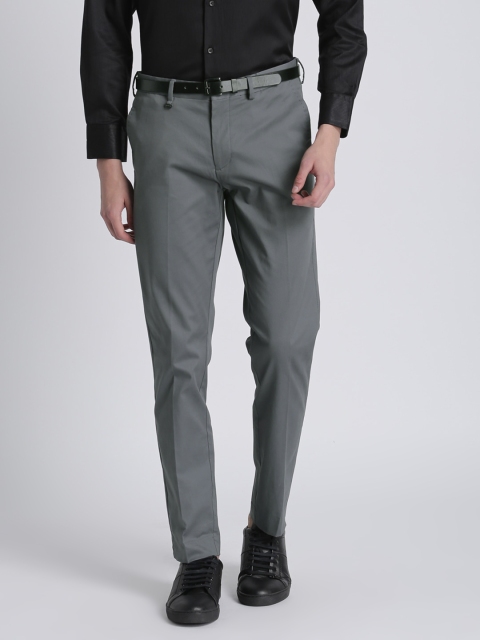 

Splash Men Grey Regular Fit Solid Formal Trousers