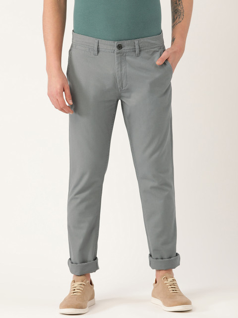 

Splash Men Grey Regular Fit Solid Chinos