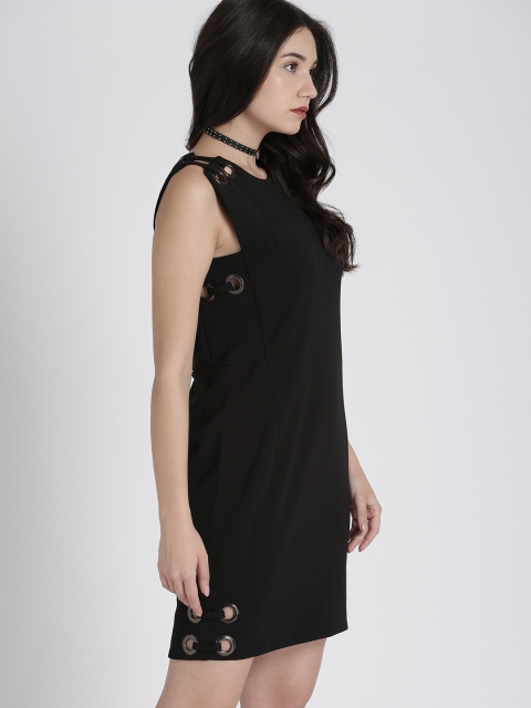 

Splash Women Black Solid A-Line Dress