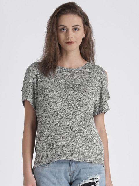 

Splash Women Grey Self Design Top