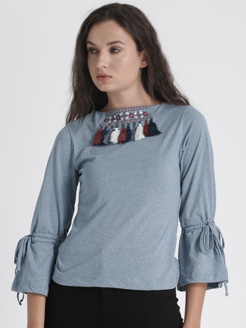 

Splash Women Blue Solid Top
