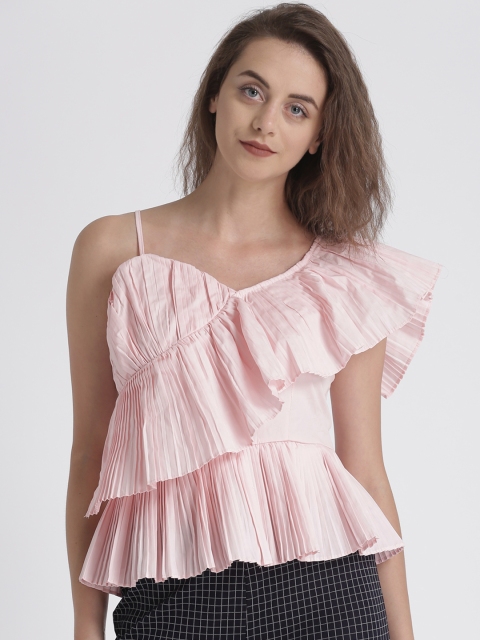 

Splash Women Pink Solid A-Line Top