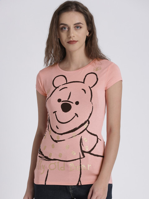 

Splash Women Peach-Coloured Printed Top
