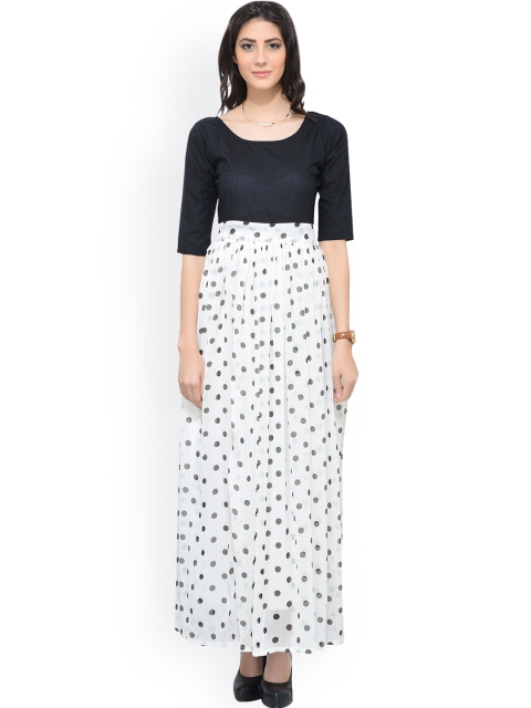 

SCORPIUS Women Black Printed Maxi Dress