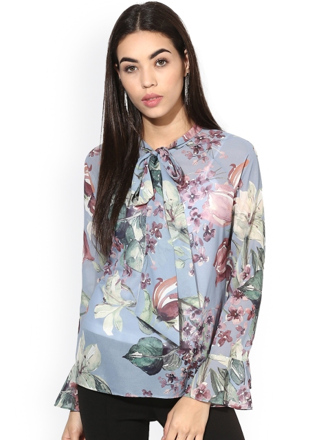

Kazo Women Blue Printed Top