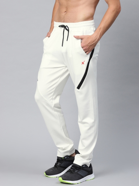 

HRX by Hrithik Roshan Men White Solid Track Pants