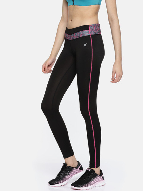 

HRX Active by Hrithik Roshan Black RAPID-DRY Tights