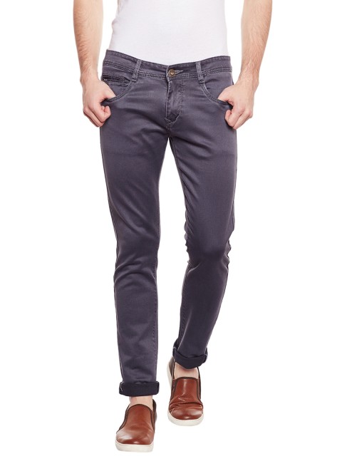 

Rodamo Men Charcoal Slim Fit Mid-Rise Clean Look Stretchable Jeans