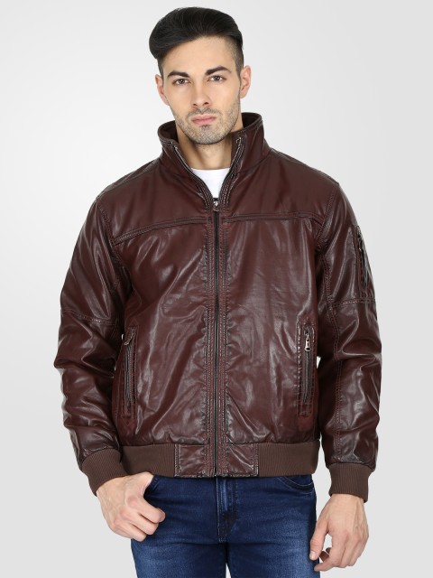 

t-base Men Burgundy Solid Bomber