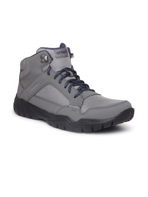 

Crocs Swiftwater Men Grey Flat Boots