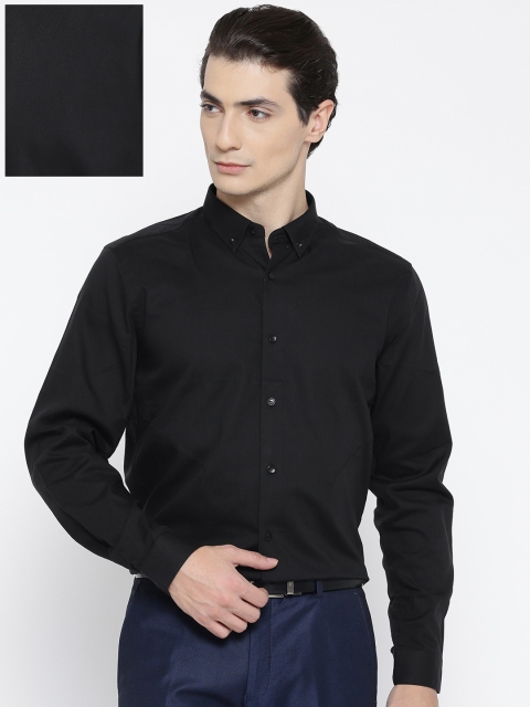 

Blackberrys Men Black Slim Fit Solid Formal Shirt