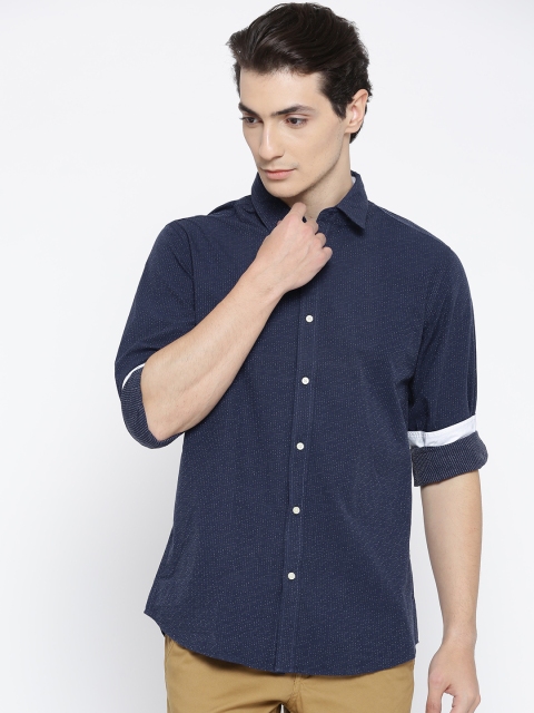 

Blackberrys Men Blue Original Regular Fit Striped Casual Shirt