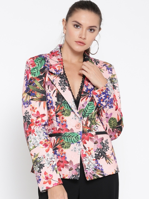 

Fort Collins Multicoloured Floral Print Single-Breasted Casual Blazer, Multi