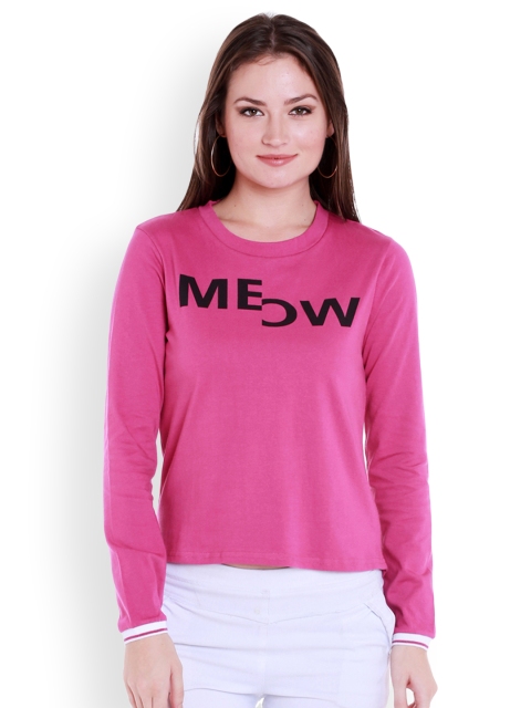 

Globus Women Pink Printed Boxy Top