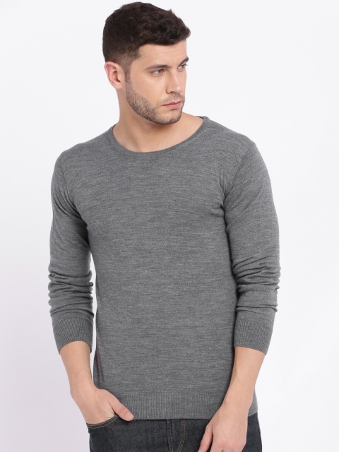 

Jack & Jones Men Grey Solid Sweater
