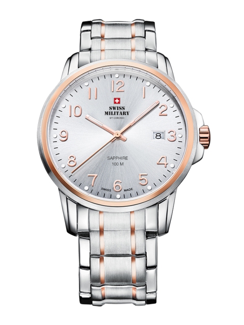 

Swiss Military by Chrono Men Silver-Toned Analogue Watch