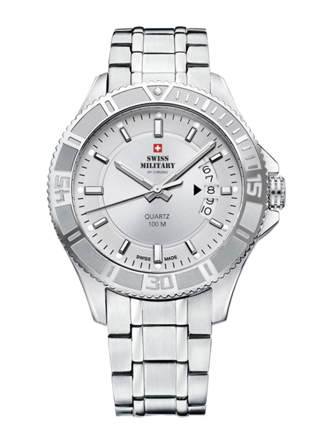 

Swiss Military by Chrono Men Silver-Toned Analogue Watch