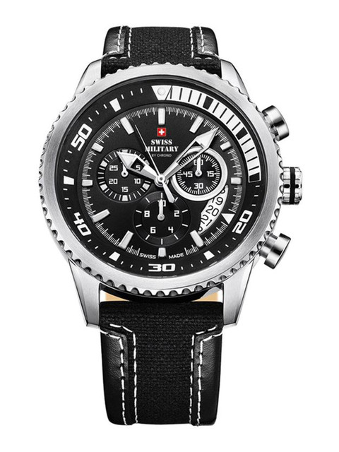 

Swiss Military by Chrono Men Black Analogue Watch