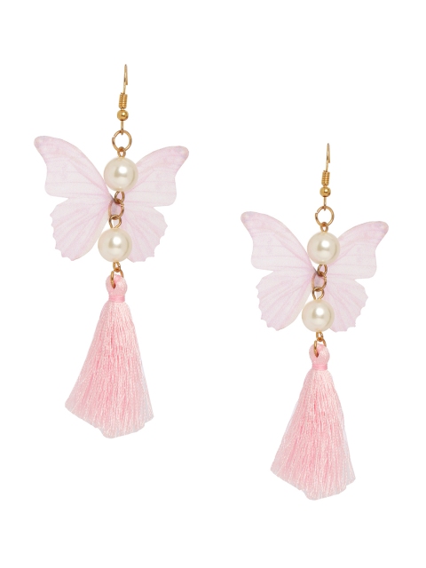 

Set of 2 Shining Diva Pink Animal Shaped Drop Earrings
